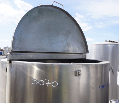 Behälter 500 Liter aus V2A, einwandig, gebraucht