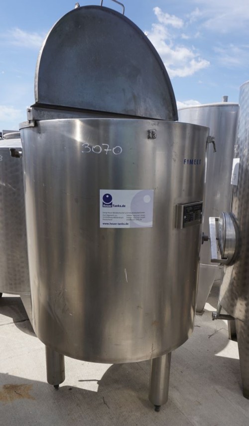 Behälter 500 Liter aus V2A, einwandig, gebraucht