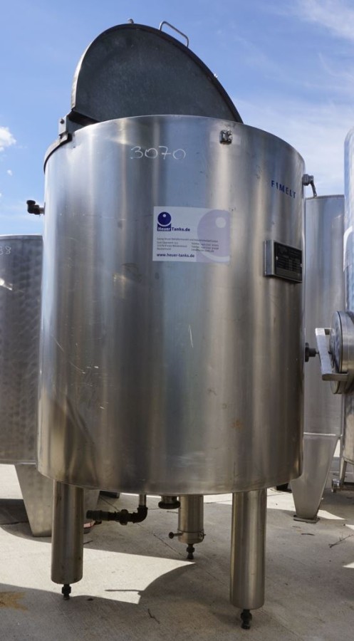 Behälter 500 Liter aus V2A, einwandig, gebraucht