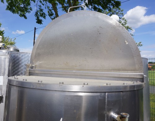 Behälter 500 Liter aus V2A, einwandig, gebraucht