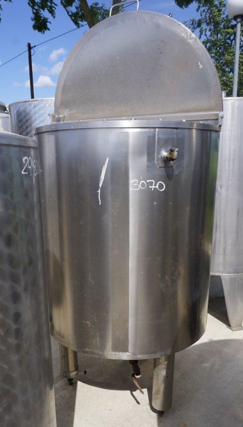 Behälter 500 Liter aus V2A, einwandig, gebraucht