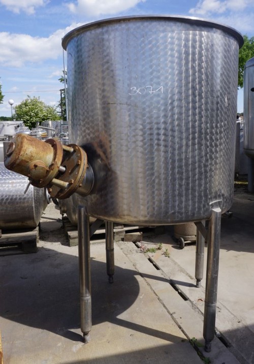 Behälter 800 Liter aus V2A, einwandig, gebraucht