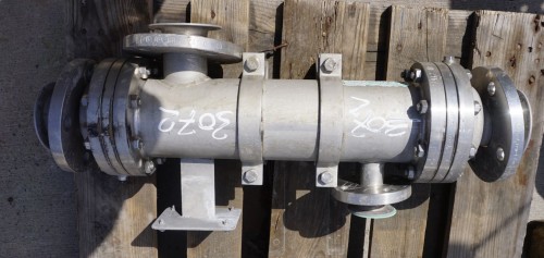 Rohrbündelwärmetauscher 2,5 Liter V2A, gebraucht
