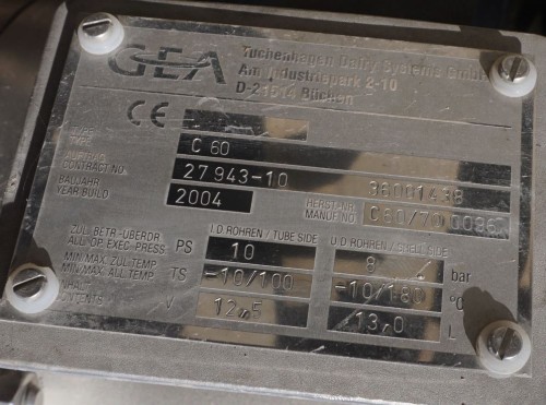 Rohrbündelwärmetauscher 13 Liter V2A, gebraucht