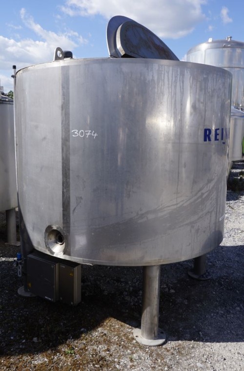 Behälter 2.500 Liter aus V2A, heizbar, isoliert, gebraucht