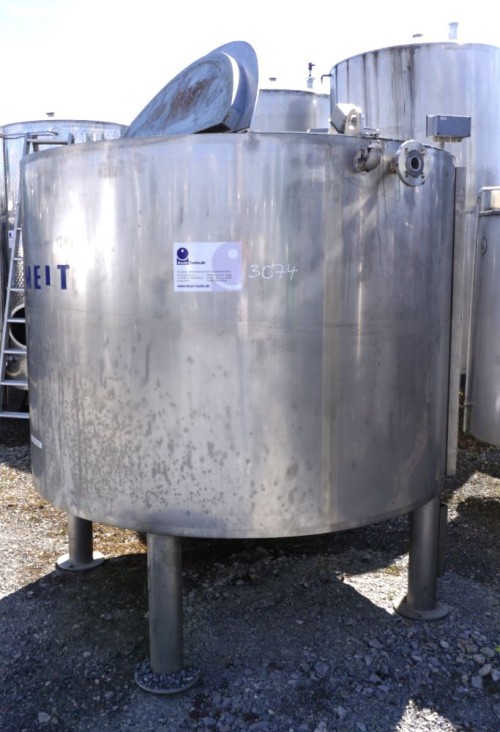 Behälter 2.500 Liter aus V2A, heizbar, isoliert, gebraucht