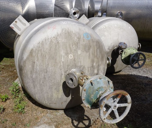 Druckbehälter 1.600 Liter aus V4A temperierbar, gebraucht
