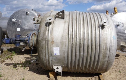 Druckbehälter 6.815 Liter aus V4A temperierbar, gebraucht