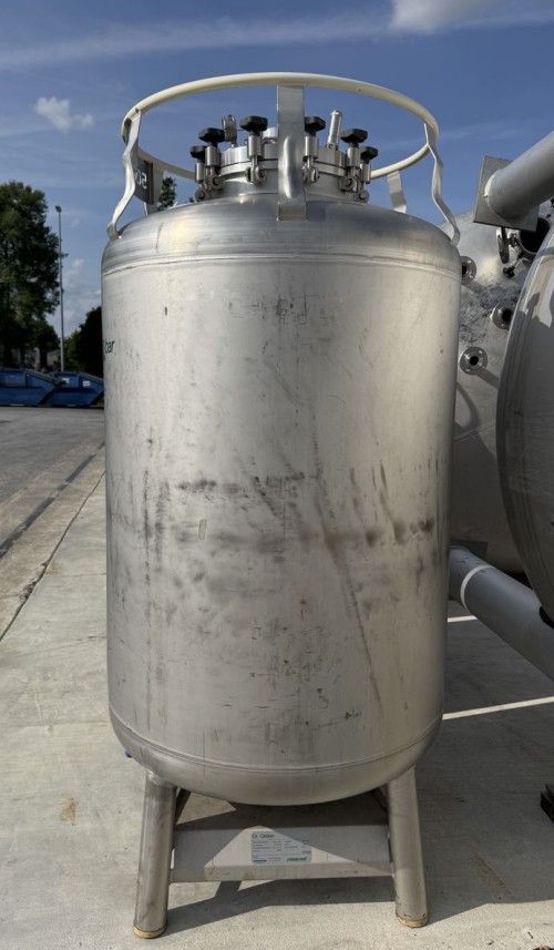 Druckcontainer 1.125 Liter aus V2A, einwandig, gebraucht