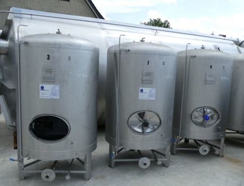 Druckbehälter 1.210 Liter aus V2A, einwandig, gebraucht