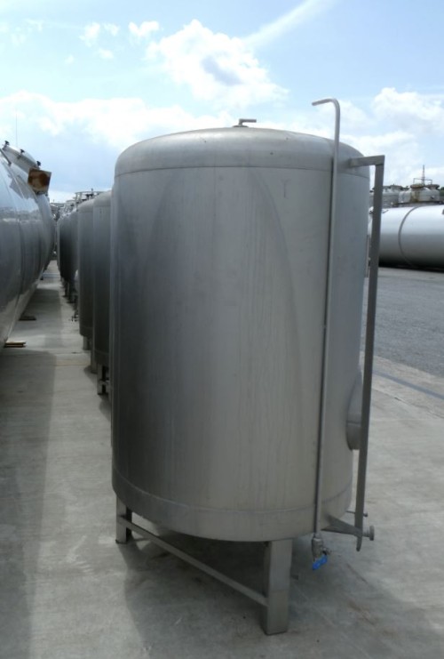 Druckbehälter 1.210 Liter aus V2A, einwandig, gebraucht
