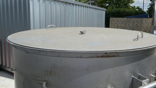 Behälter 1.000 Liter aus V2A, einwandig, gebraucht