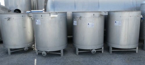 Behälter 1.000 Liter aus V2A, einwandig, gebraucht