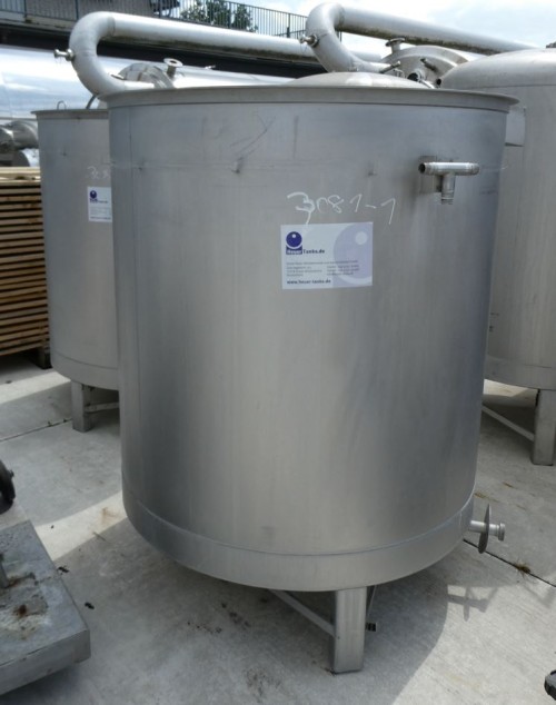 Behälter 1.000 Liter aus V2A, einwandig, gebraucht