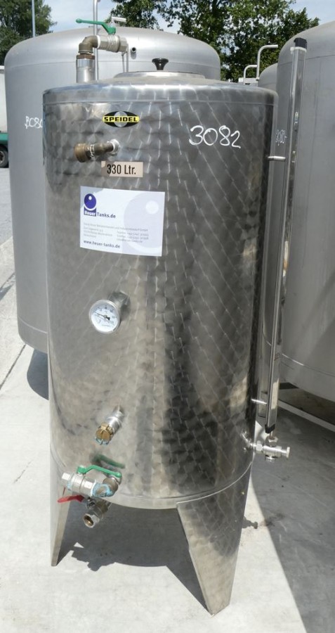Behälter 330 Liter aus V2A, einwandig, gebraucht