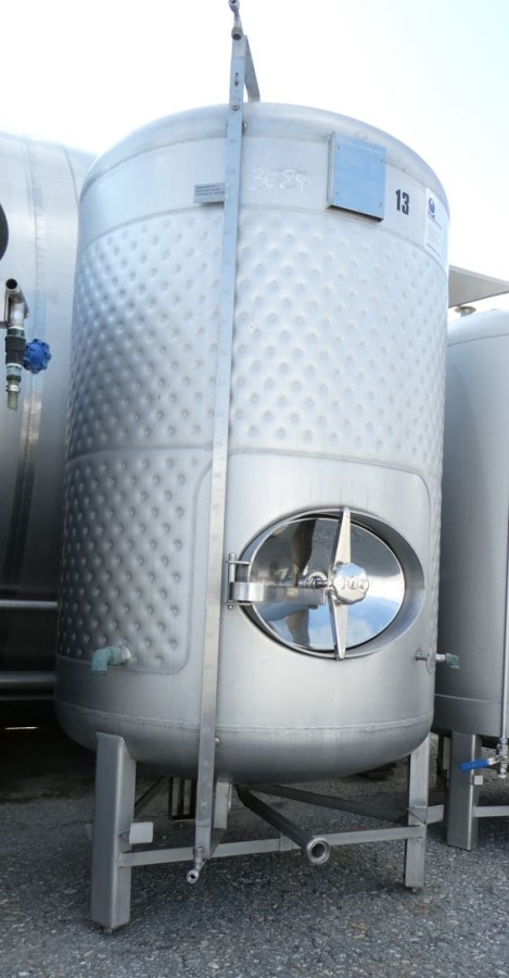 Druckbehälter 1.250 Liter aus V2A, temperierbar, gebraucht