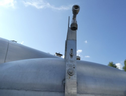 Druckbehälter 1.250 Liter aus V2A, temperierbar, gebraucht