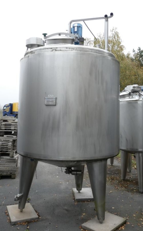 Behälter 3.000 Liter aus V2A isoliert, temperierbar, gebraucht
