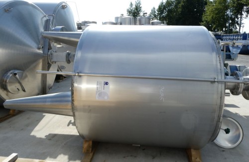 Behälter 3.000 Liter aus V2A isoliert, temperierbar, gebraucht