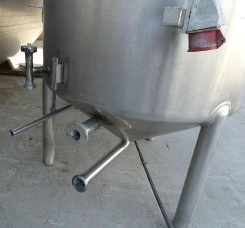 Behälter 1.200 Liter aus V2A einwandig, gebraucht