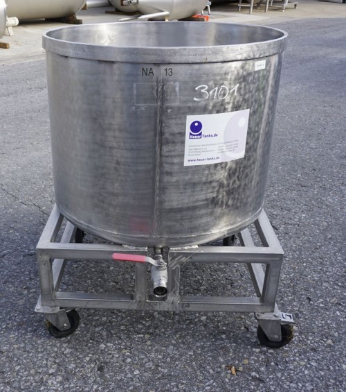 Behälter 280 Liter aus V2A, einwandig, gebraucht