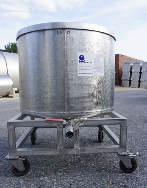 Behälter 280 Liter aus V2A, einwandig, gebraucht