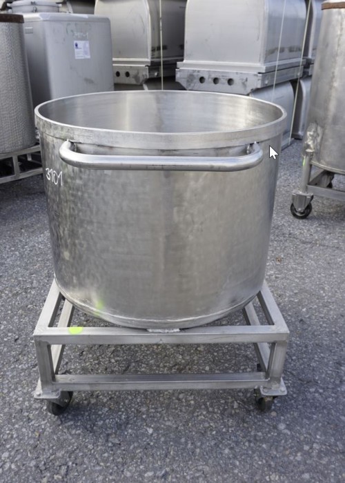 Behälter 280 Liter aus V2A, einwandig, gebraucht