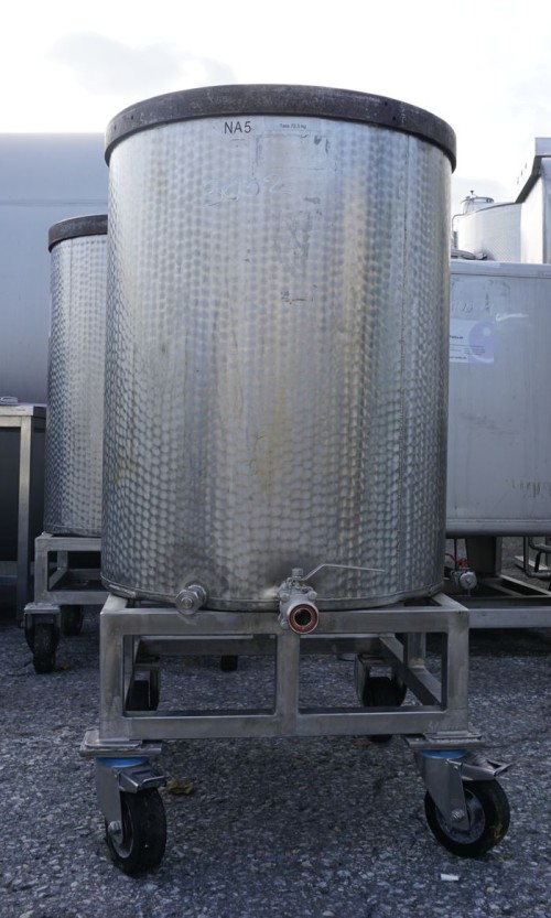 Behälter 350 Liter aus V2A, einwandig, gebraucht