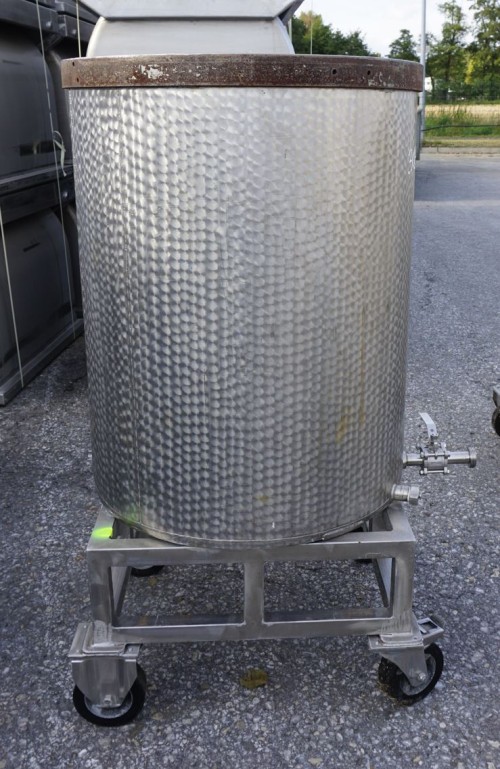 Behälter 350 Liter aus V2A, einwandig, gebraucht