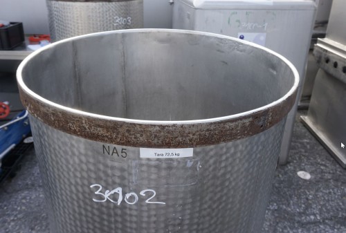 Behälter 350 Liter aus V2A, einwandig, gebraucht