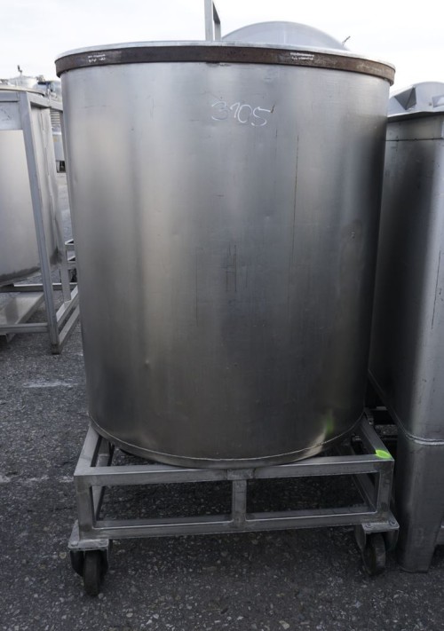 Behälter 650 Liter aus V2A, einwandig, gebraucht