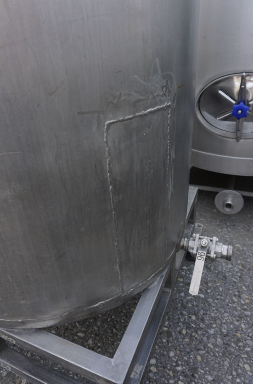 Behälter 600 Liter aus V2A, einwandig, gebraucht