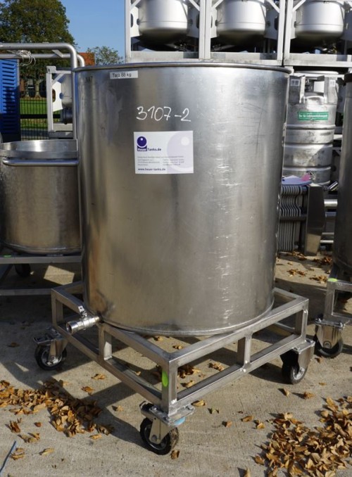 Behälter 600 Liter aus V2A, einwandig, gebraucht