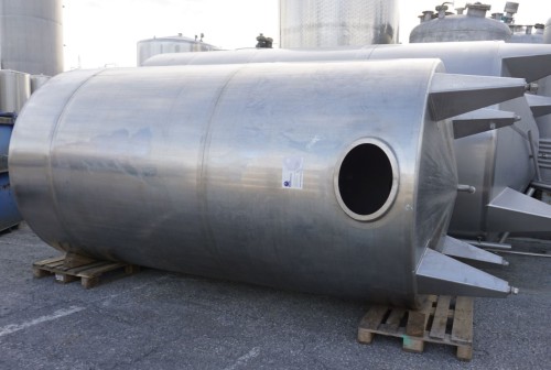 Behälter 10.000 Liter aus V2A, einwandig, gebraucht