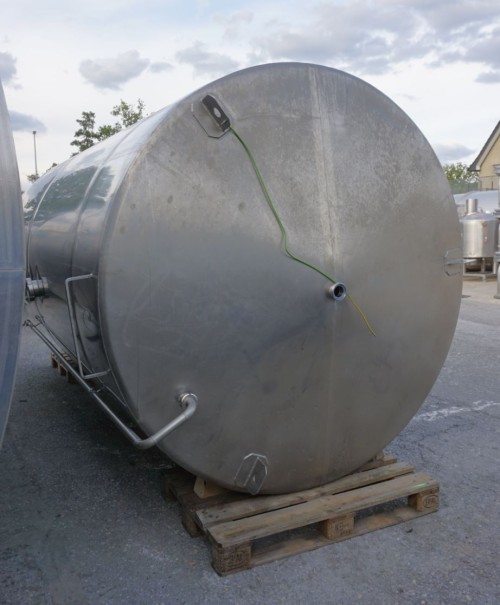 Behälter 10.000 Liter aus V2A, einwandig, gebraucht