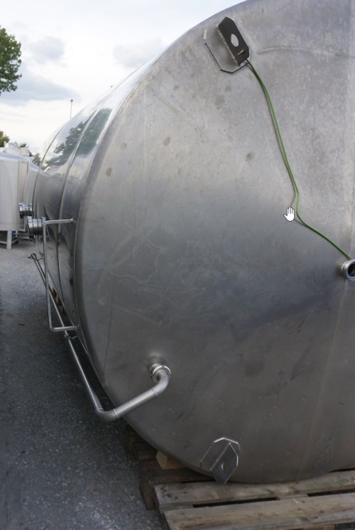 Behälter 10.000 Liter aus V2A, einwandig, gebraucht