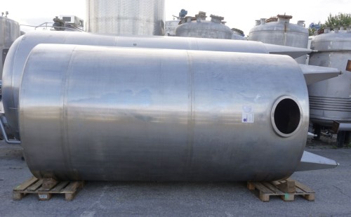 Behälter 10.000 Liter aus V2A, einwandig, gebraucht