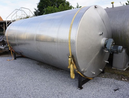 Behälter 11.000 Liter aus V2A, temperierbar, isoliert, gebraucht