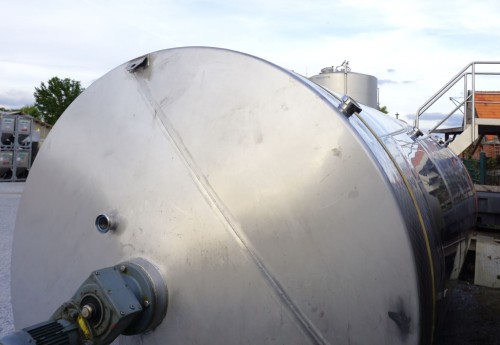 Behälter 11.000 Liter aus V2A, temperierbar, isoliert, gebraucht