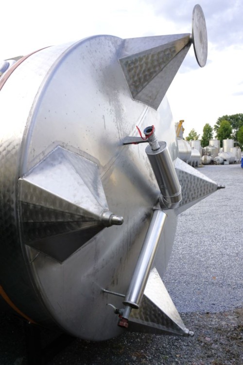 Behälter 11.000 Liter aus V2A, temperierbar, isoliert, gebraucht