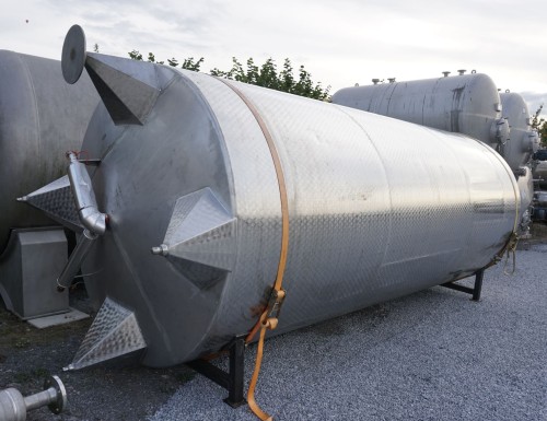 Behälter 11.000 Liter aus V2A, temperierbar, isoliert, gebraucht