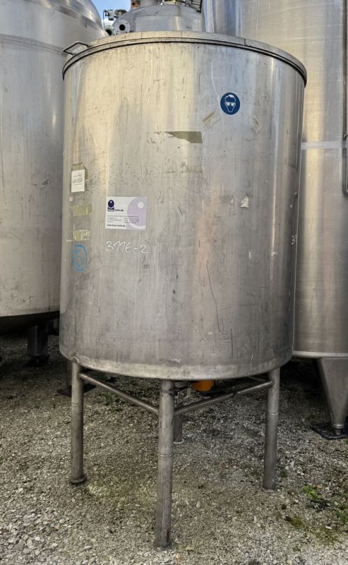 Behälter 2.000 Liter aus V2A einwandig, gebraucht