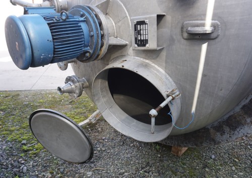 Behälter 5.000 Liter aus V2A einwandig, gebraucht