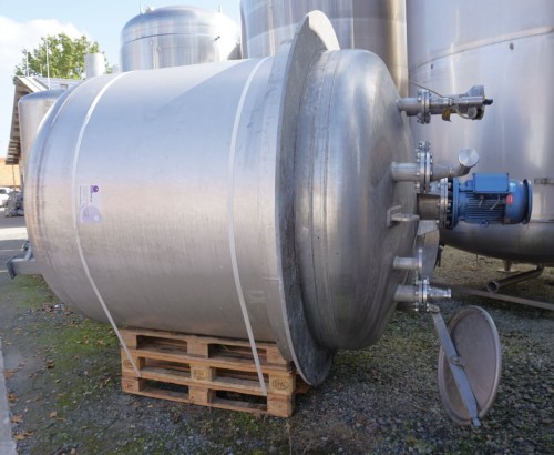 Behälter 5.000 Liter aus V2A einwandig, gebraucht