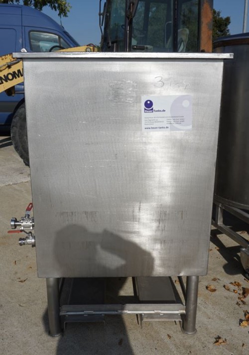 Wanne 800 Liter aus V2A, einwandig, gebraucht