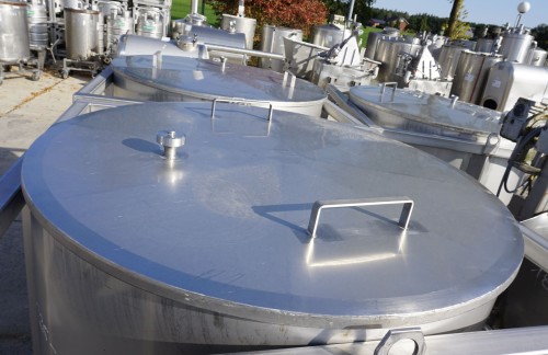 Behälter 1.000 Liter aus V2A, einwandig, gebraucht