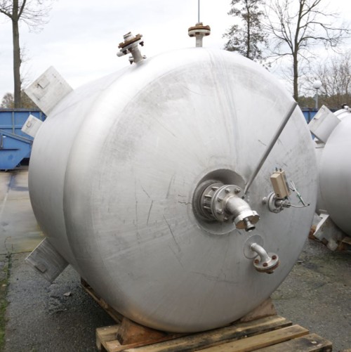 Behälter 3.640 Liter aus V4A temperierbar, isoliert, gebraucht