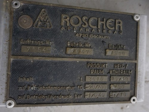 Behälter 3.640 Liter aus V4A temperierbar, isoliert, gebraucht