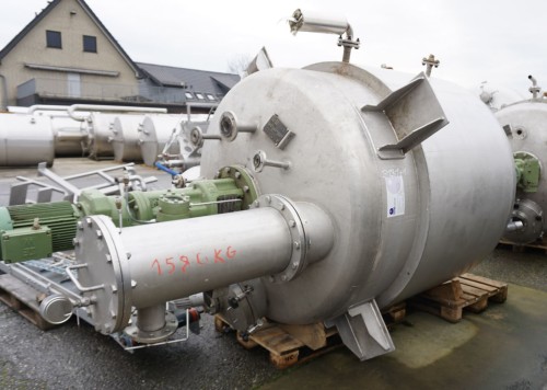 Behälter 3.640 Liter aus V4A temperierbar, isoliert, gebraucht