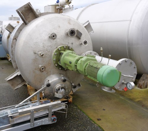 Behälter 3.640 Liter aus V4A temperierbar, isoliert, gebraucht